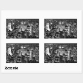 Sticker Rectangulaire Manhattan New York (Feuille)
