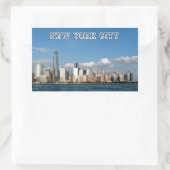 Sticker Rectangulaire Manhattan Skyline (Sac)