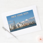 Sticker Rectangulaire Manhattan Skyline (Enveloppe)