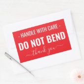 Sticker Rectangulaire Manipuler avec soin - Ne pas plier (Enveloppe)
