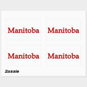 Sticker Rectangulaire Manitoba (Feuille)
