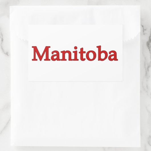 Sticker Rectangulaire Manitoba (Sac)