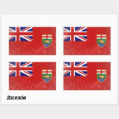 Sticker Rectangulaire Manitoba (Feuille)
