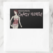 Sticker Rectangulaire mannequin à cheval fou de sid king (Sac)