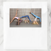 Sticker Rectangulaire Mannequins en train de s'entraîner. (Sac)