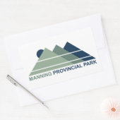 Sticker Rectangulaire Manning Parc provincial Mountain Sun (Enveloppe)
