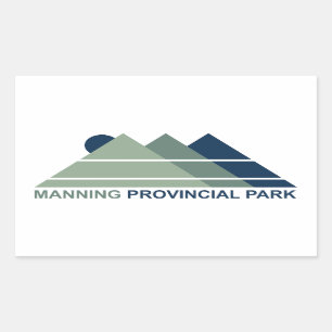 Sticker Rectangulaire Manning Parc provincial Mountain Sun