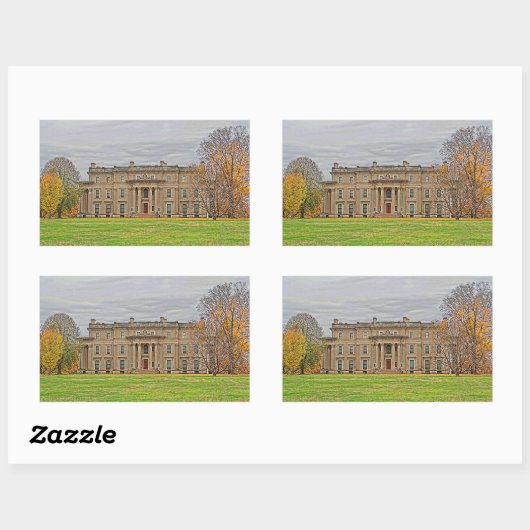 Sticker Rectangulaire Manoir Vanderbuilding (Feuille)
