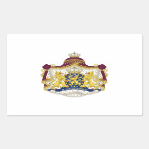 Sticker Rectangulaire Manteau des bras néerlandais