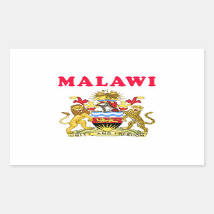 Sticker Rectangulaire Manteau du Malawi des conceptions de bras