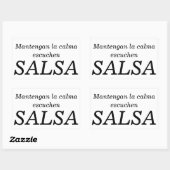 Sticker Rectangulaire mantengan la calma (Feuille)
