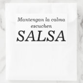 Sticker Rectangulaire mantengan la calma (Sac)