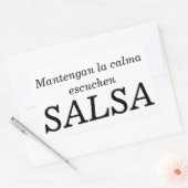 Sticker Rectangulaire mantengan la calma (Enveloppe)
