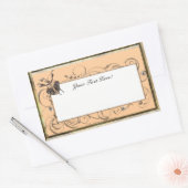 Sticker Rectangulaire Mantis à feuilles mortes (Enveloppe)