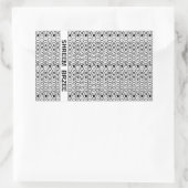 Sticker Rectangulaire Mantra argent White Chant Shreem Brzee (Sac)