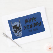 Sticker Rectangulaire Mantra de Batman Head | Joyeuses fêtes (Enveloppe)