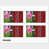 Sticker Rectangulaire Mantra de Gayatri (Feuille)