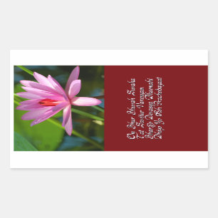 Sticker Rectangulaire Mantra de Gayatri