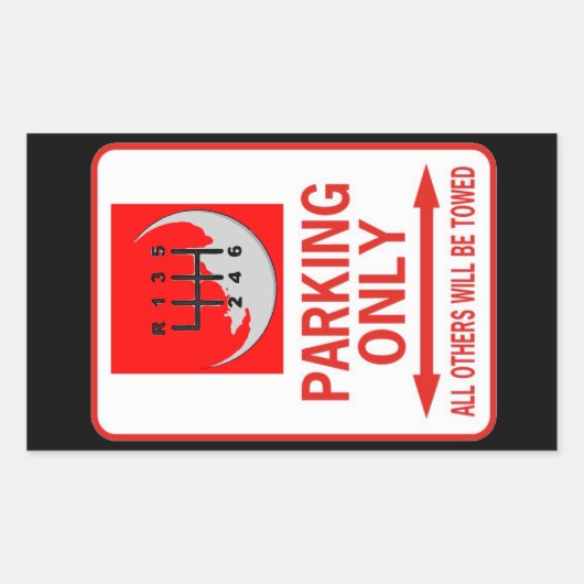 STICKER RECTANGULAIRE MANUEL UNIQUEMENT (Devant)