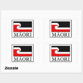 Sticker Rectangulaire Maori (Feuille)