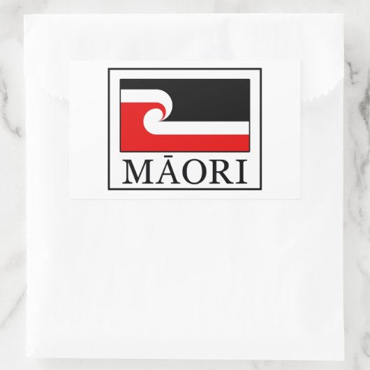 Sticker Rectangulaire Maori (Sac)