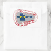 Sticker Rectangulaire Maple Canyon Escalade Carabiner (Sac)