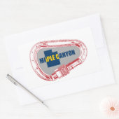 Sticker Rectangulaire Maple Canyon Escalade Carabiner (Enveloppe)