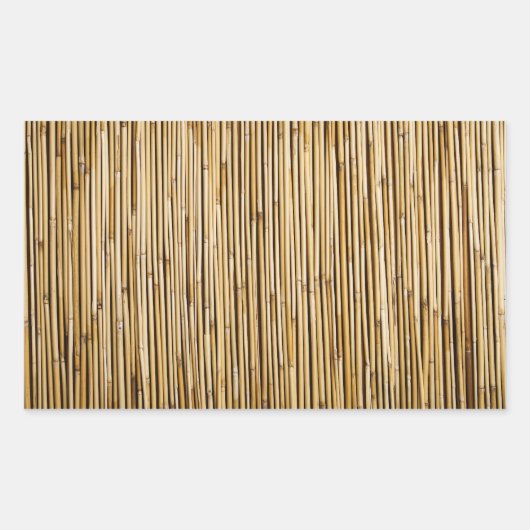 Sticker Rectangulaire Maquette de Bamboo Zen (Devant)