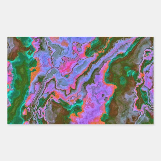 Sticker Rectangulaire Marbre aigre (Devant)