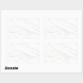 Sticker Rectangulaire Marbre blanc (Feuille)