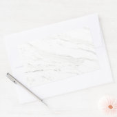 Sticker Rectangulaire Marbre blanc (Enveloppe)