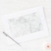 Sticker Rectangulaire Marbre Blanc Moderne (Enveloppe)