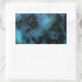 Sticker Rectangulaire Marbre Bleu Cosmic Faux (Sac)