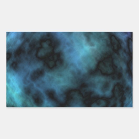 Sticker Rectangulaire Marbre Bleu Cosmic Faux (Devant)