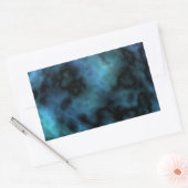 Sticker Rectangulaire Marbre Bleu Cosmic Faux (Enveloppe)