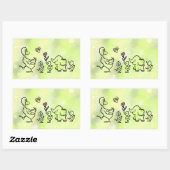 Sticker Rectangulaire Marche (Feuille)