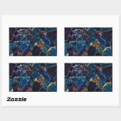 Sticker Rectangulaire Marche à huile (Feuille)