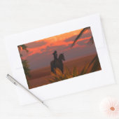 Sticker Rectangulaire Marche du matin (Enveloppe)