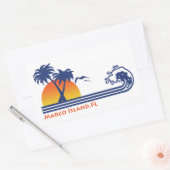 Sticker Rectangulaire Marco Island FL (Enveloppe)