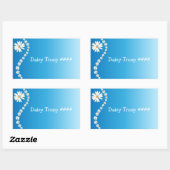 Sticker Rectangulaire Marguerite de fille scout (Feuille)