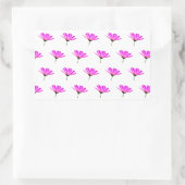 Sticker Rectangulaire Marguerite rose (Sac)