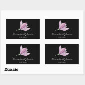 Sticker Rectangulaire Mariage à fleurs Magnolia (Feuille)