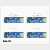 Sticker rectangulaire Mariage de nuit étoilé (Feuille)