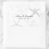 Sticker Rectangulaire Mariage de Starfish Modèle d'éplucheuse de bouteil (Sac)