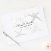 Sticker Rectangulaire Mariage de Starfish Modèle d'éplucheuse de bouteil (Enveloppe)