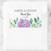 Sticker Rectangulaire Mariage floral en fleurs (Sac)