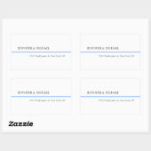 Sticker Rectangulaire Mariage simple minimaliste moderne peu cher (Feuille)