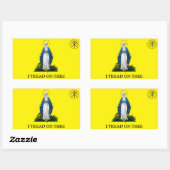 Sticker Rectangulaire Marie : Concasseur de Serpent (Feuille)