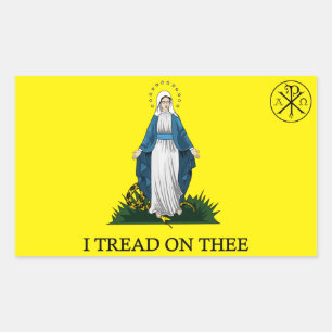 Sticker Rectangulaire Marie : Concasseur de Serpent