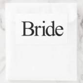 Sticker Rectangulaire Mariée (Sac)